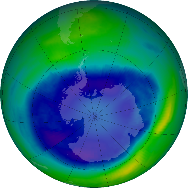 Ozone Map 2000-08-29